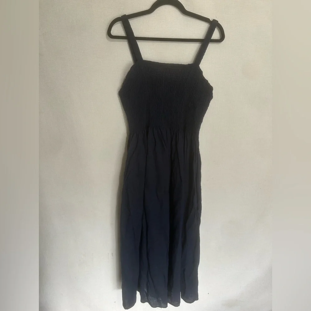 J.crew linen blend midi dress